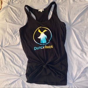 Cute Dutch Bros Tie-Front Tank